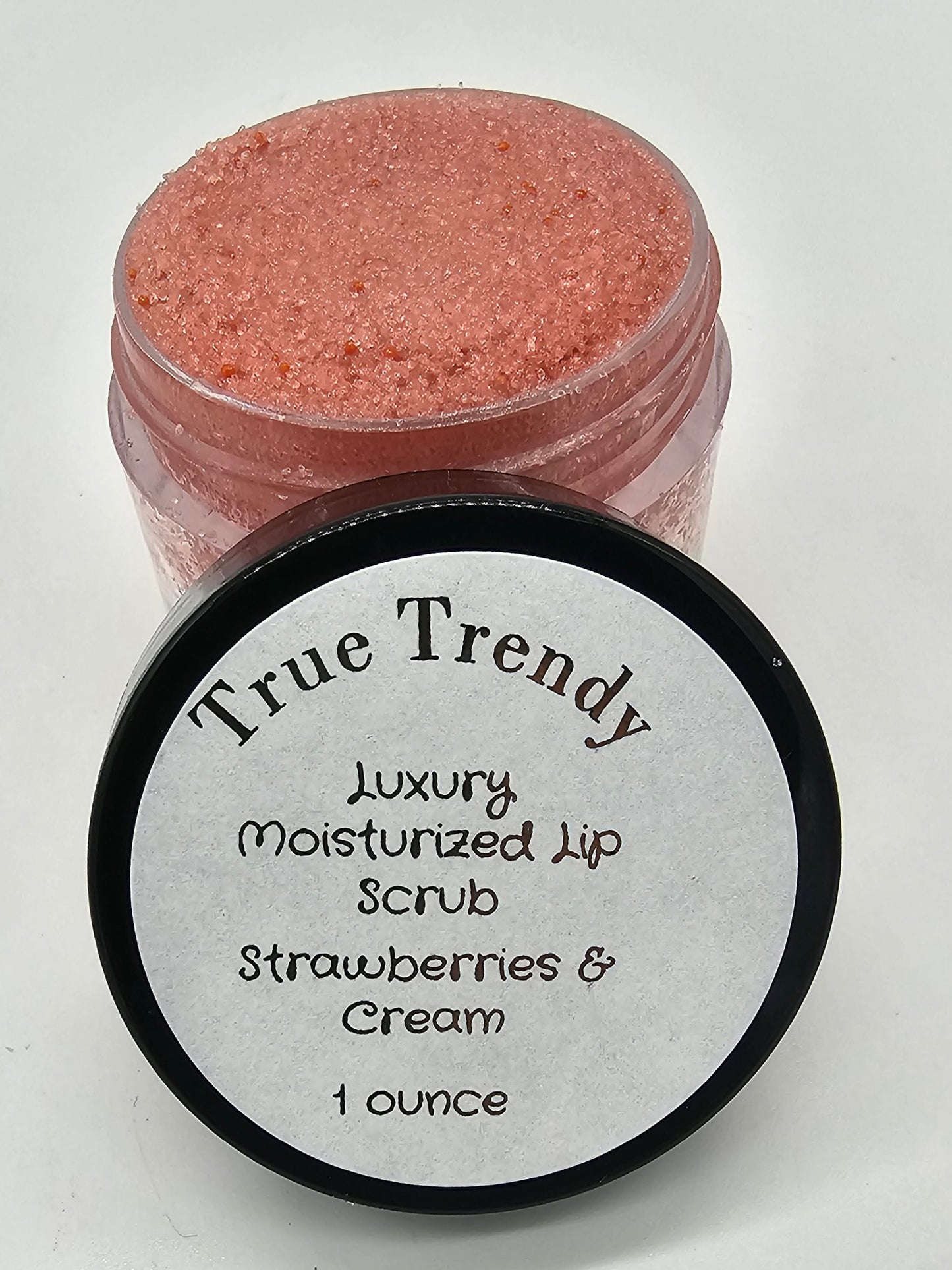 Luxury Moisturized Lip Scrub, Double-Sided Silicone Exfoliating Lip Brush, & Lip Gloss Trio-Peaches & Cream